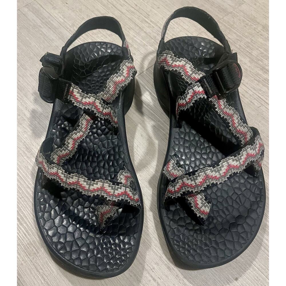 Chaco Updraft EcoTread-2 Sandal Black Gray Coral All Terrain Boho Women’s Sz 10